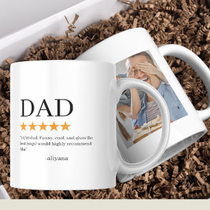 Personalised Funny Dad Mug with Photo Fathers day