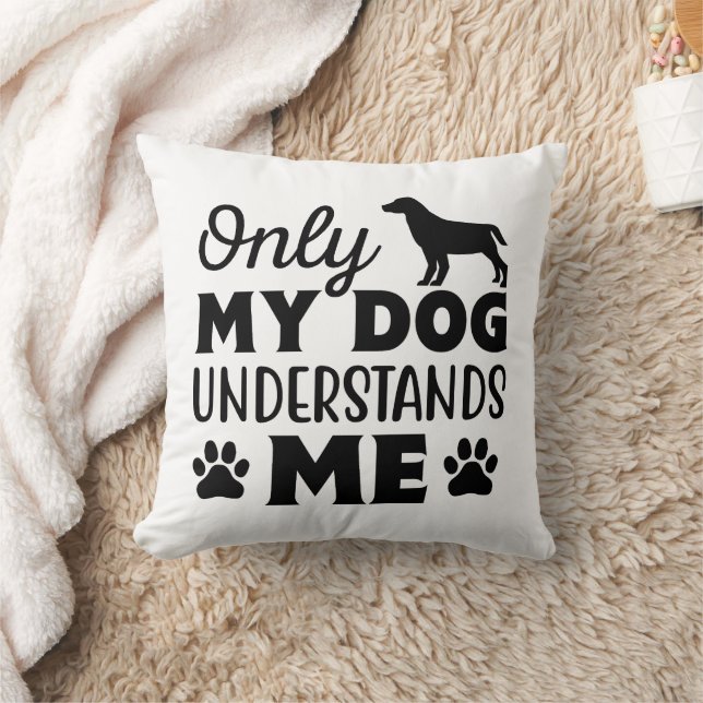 Personalised Funny Dog Quote Designs Cushion (Blanket)