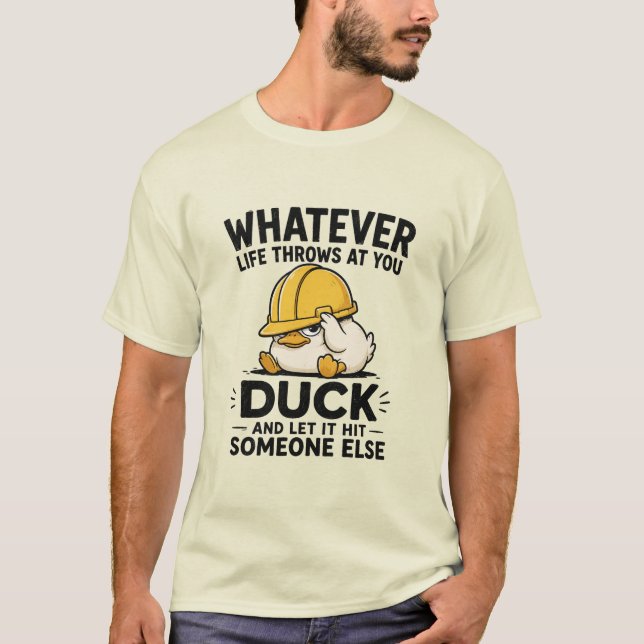 Personalised Funny Duck Mens T-Shirt (Front)
