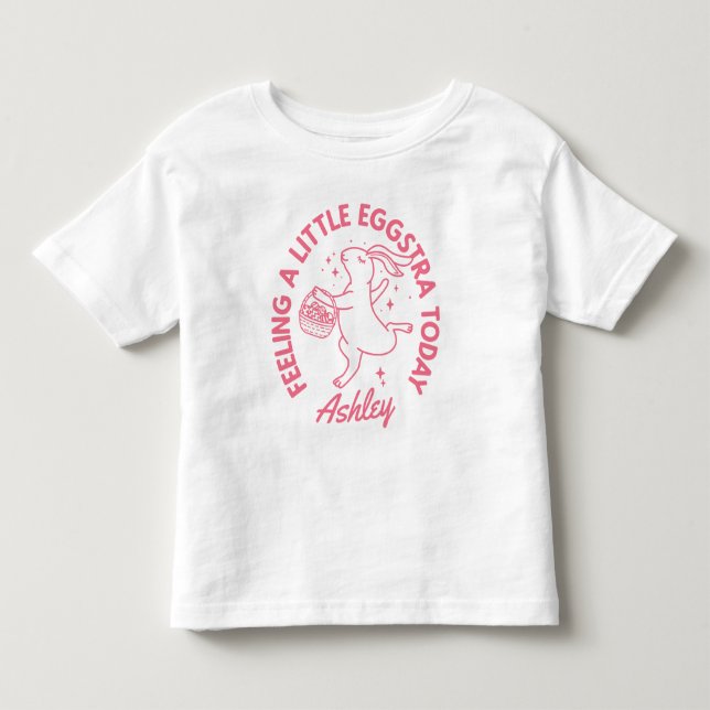Personalised Funny Easter Bunny Shirt with Name (Front)