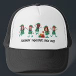 Personalised Funny Face Photo Christmas Elf Trucker Hat<br><div class="desc">Get into the festive spirit with our Family and Friends Custom Elf Face Matching T-shirts for Christmas! Personalise the T-shirt with adorable elf designs, and add your family’s faces to make it uniquely yours. This shirt is perfect for family photos or holiday gatherings. Ideal for family Christmas parties, group events,...</div>