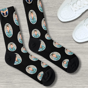 Personalised Funny Face Photo Socks