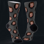 Personalised Funny Face Photo  Socks<br><div class="desc">Our personalised dark grey funny socks. These personalised socks allow you to put your face or a loved one's face on the socks for a truly unique and personal gift. The unisex design makes it perfect for anyone. Whether for yourself or as a gift, these photo socks are sure to...</div>