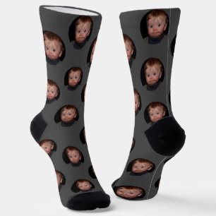 Personalised Funny Face Photo  Socks