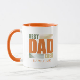 Personalised Funny Fathers Day Gift Best Dad Mug