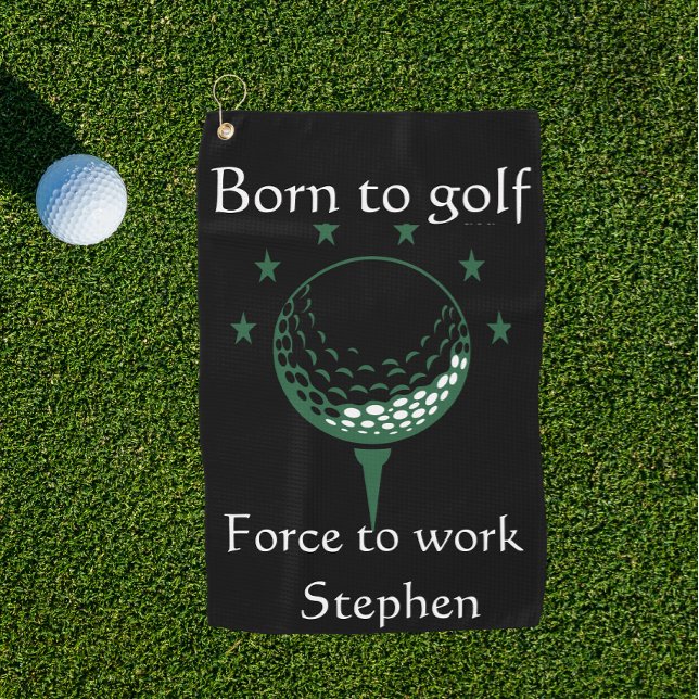 Personalised funny father's day  golf towel (Creator Uploaded)
