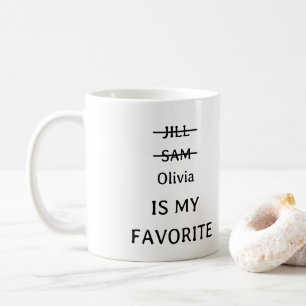 Personalised  Funny Favourite Child Mug, funny gif Coffee Mug