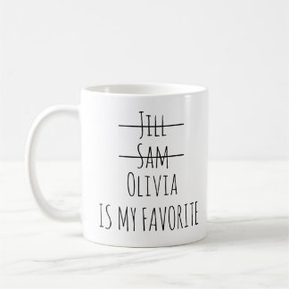 Personalised Funny Favourite Child Mug, funny gif Coffee Mug