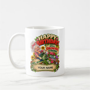 Personalised Funny Gardening Birthday Card for Wom Coffee Mug