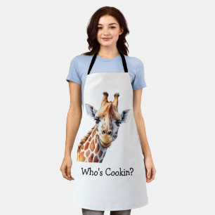 Personalised Funny Giraffe Lover's Apron