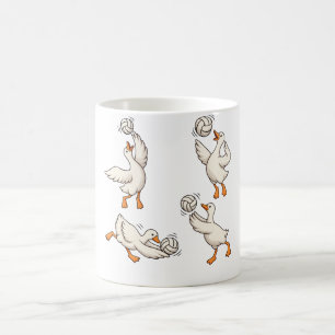Personalised Funny Goose Volleyball Player Trendy Coffee Mug