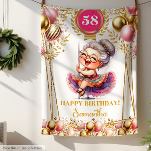 Personalised Funny Grandma Blanket Birthday Gift
