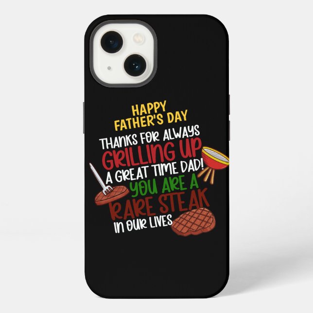 Personalised Funny Grill Chef Daddy iPhone Case (Back)