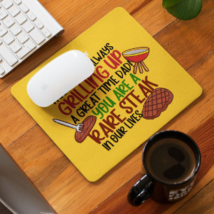 Personalised Funny Grill Chef Daddy Mouse Pad
