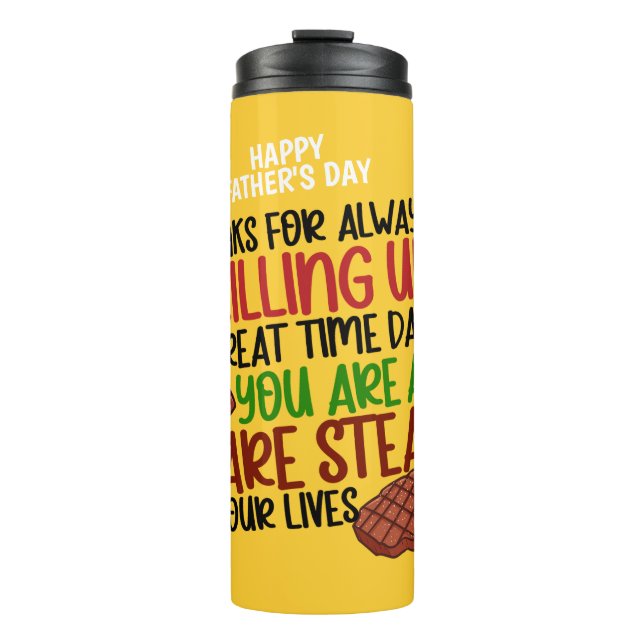Personalised Funny Grill Chef Daddy Thermal Tumbler (Front)