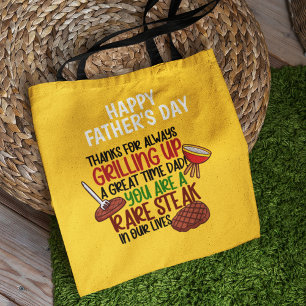 Personalised Funny Grill Chef Daddy Tote Bag