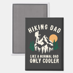 Personalised Funny Hiking Dad Only Cooler Magnet