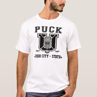 Personalised Funny Hockey Puck T-Shirt