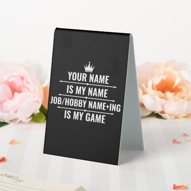 Personalised Funny Job and Hobby Name (In SItu (Wedding))