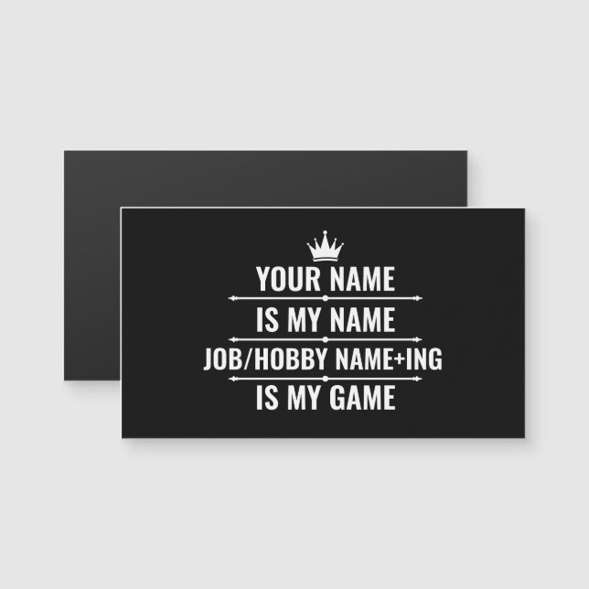 Personalised Funny Job and Hobby Name (Front/Back)