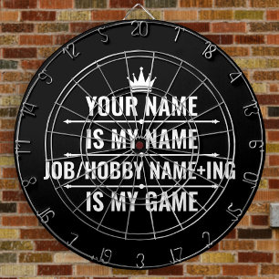 Personalised Funny Job and Hobby Name Dartboard