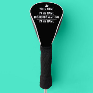 Personalised Funny Job and Hobby Name Golf Head Cover