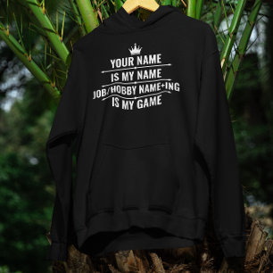 Personalised Funny Job and Hobby Name Hoodie