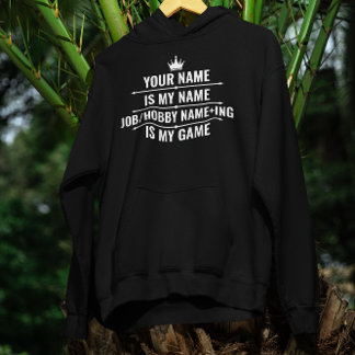 Personalised Funny Job and Hobby Name Hoodie