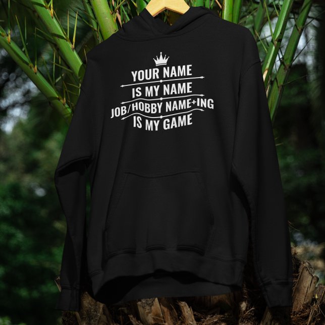 Personalised Funny Job and Hobby Name Hoodie (Creator Uploaded)