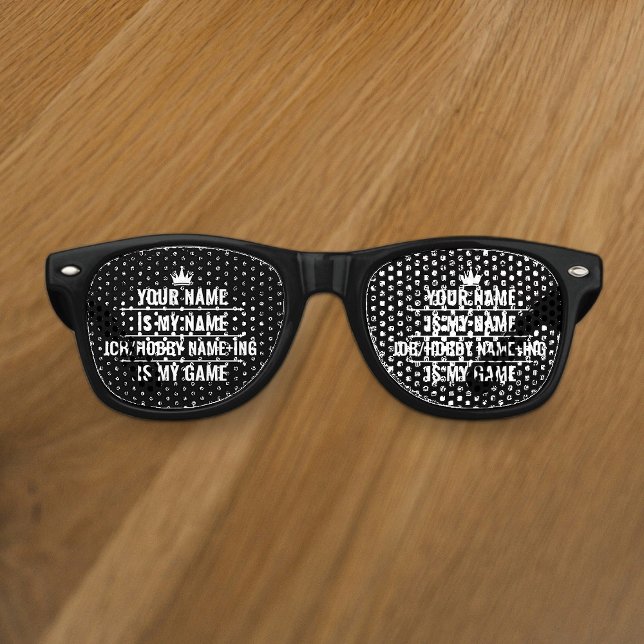 Personalised Funny Job and Hobby Name Retro Sunglasses (Creator Uploaded)