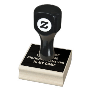 Personalised Funny Job and Hobby Name Rubber Stamp