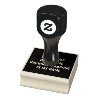 Personalised Funny Job and Hobby Name Rubber Stamp