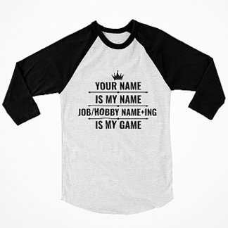 Personalised Funny Job and Hobby Name T-Shirt