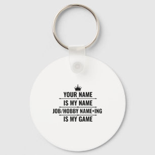 Personalised Funny Job And Hobby Name T Shirt  Key Ring