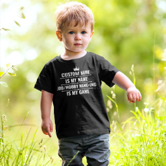 Personalised Funny Job and Hobby Name Toddler T-Shirt