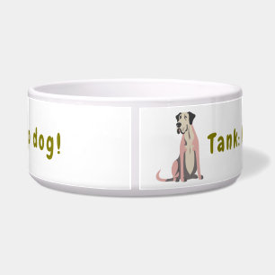 Personalised Funny Large Dog Bowl–Custom Pet Bowl