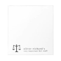 Personalised Funny Law Notepad