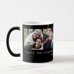 Personalised Funny Love Quote 4 Photo Collage Magic Mug