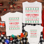 Personalised Funny Matching Ugly Christmas Family T-Shirt<br><div class="desc">Introducing our Personalised Funny Matching Ugly Christmas Family T-Shirt – the ultimate festive attire to make your holiday celebrations unforgettable. This custom Christmas shirt with individual names and a touch of humour adds a unique and personal flair to your family's holiday wardrobe. It's not just a shirt; it's a statement...</div>