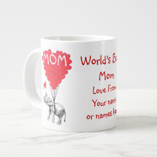 Personalised funny mothers day large coffee mug