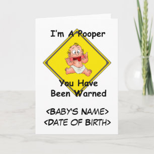 Personalised Funny New Baby Gift Announcement