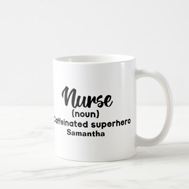 Personalised Funny Nurse Definition        Coffee Mug (Right)