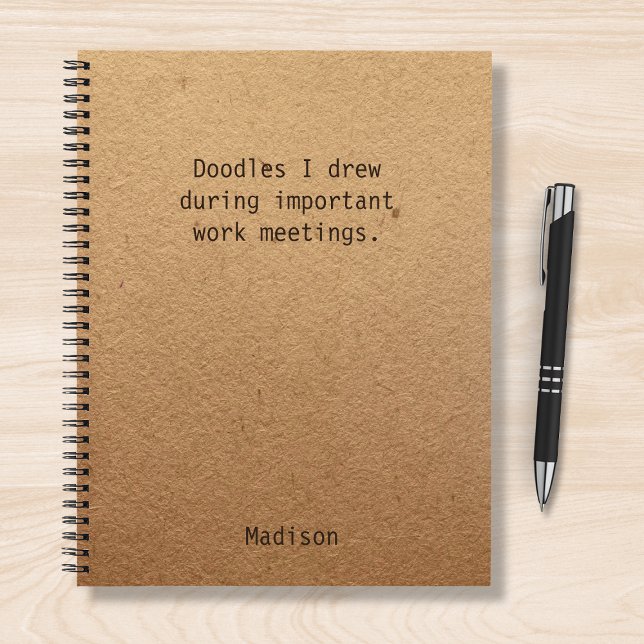 Personalised Funny Office Notes Notebook (Creator Uploaded)