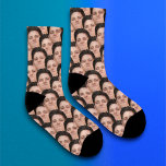 Personalised Funny Overlapping Face Photo Socks<br><div class="desc">Make funny socks covered in your face or a friends with this easy to use template. simply upload a cutout of the face or object you with to use with a transparent background, and voila! make sure to crop the image as tightly to the face/object as you can. if you...</div>