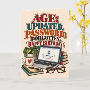 Personalised Funny Password Birthday Card