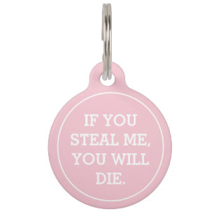 Personalised Funny Pet Name Tag