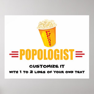 Personalised Funny Popcorn Poster