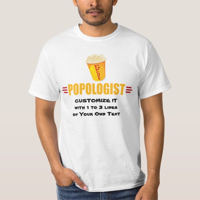 Personalised Funny Popcorn T-Shirt (Front)