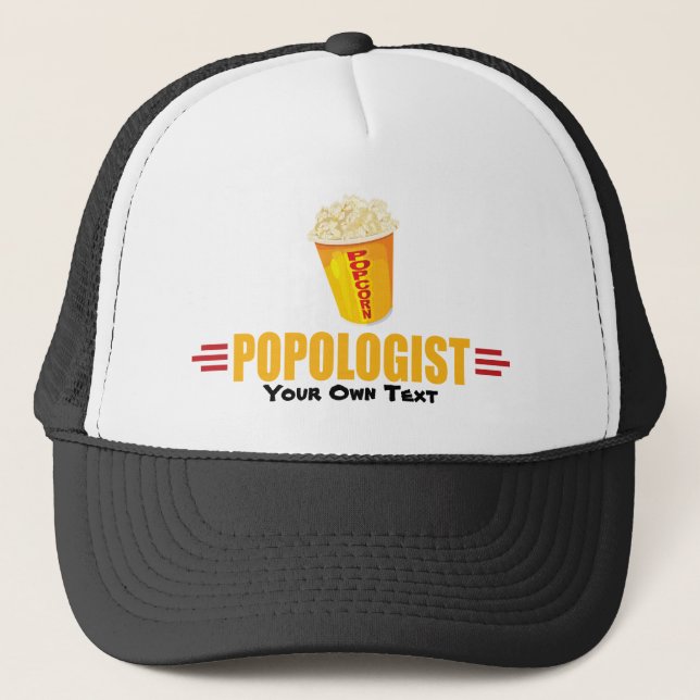 Personalised Funny Popcorn Trucker Hat (Front)