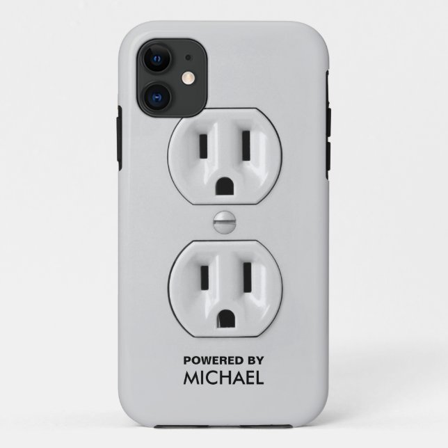 Personalised Funny Power Outlet Case-Mate iPhone Case (Back)